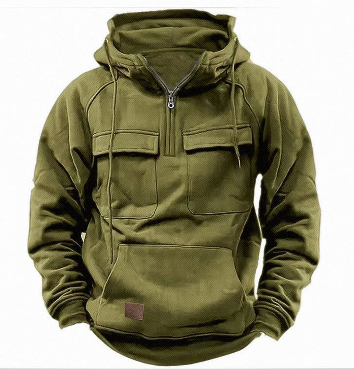 Herren Kapuzenpullover mit praktischen Taschen und durchgehendem Reißverschluss Echoarchiv