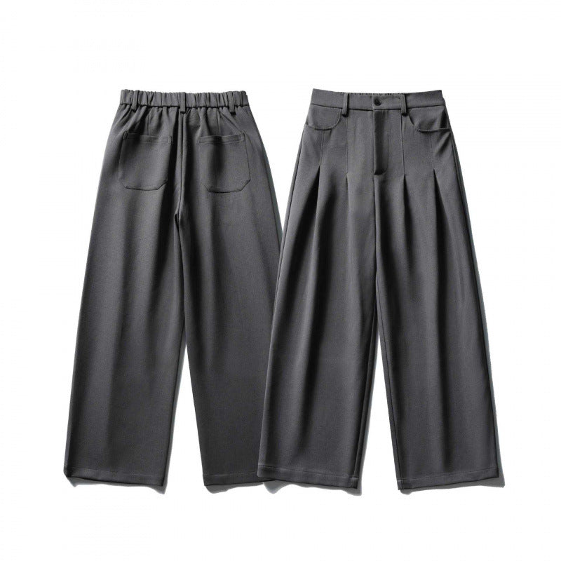 Damen Weite Highwaist-Hose mit Kellerfalten, Gürtelschlaufen und Cropped-Bein Echo Archiv