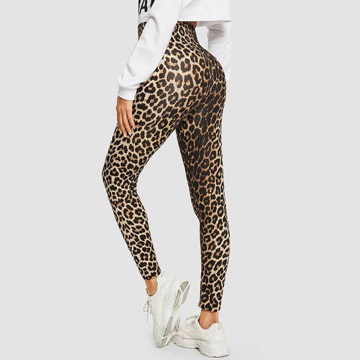 Damen Elegante Leggings im modischen Leopardenmuster Echoarchiv
