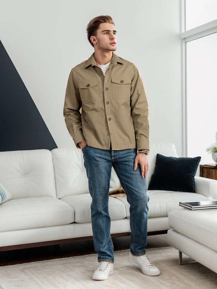 Herren lässige Utility-Jacke Echoarchiv