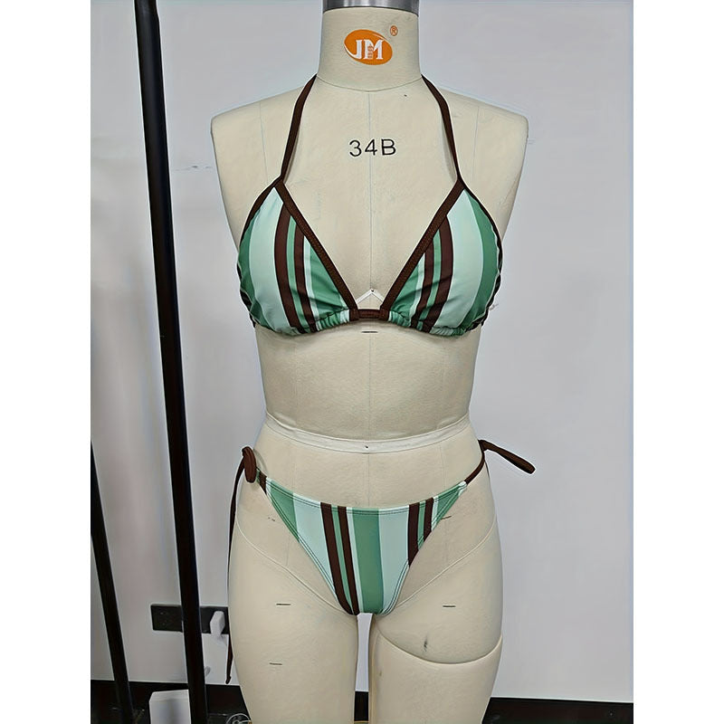 Damen Triangelbikini mit verstellbaren Trägern und eleganten Bindedetails Echo Archiv