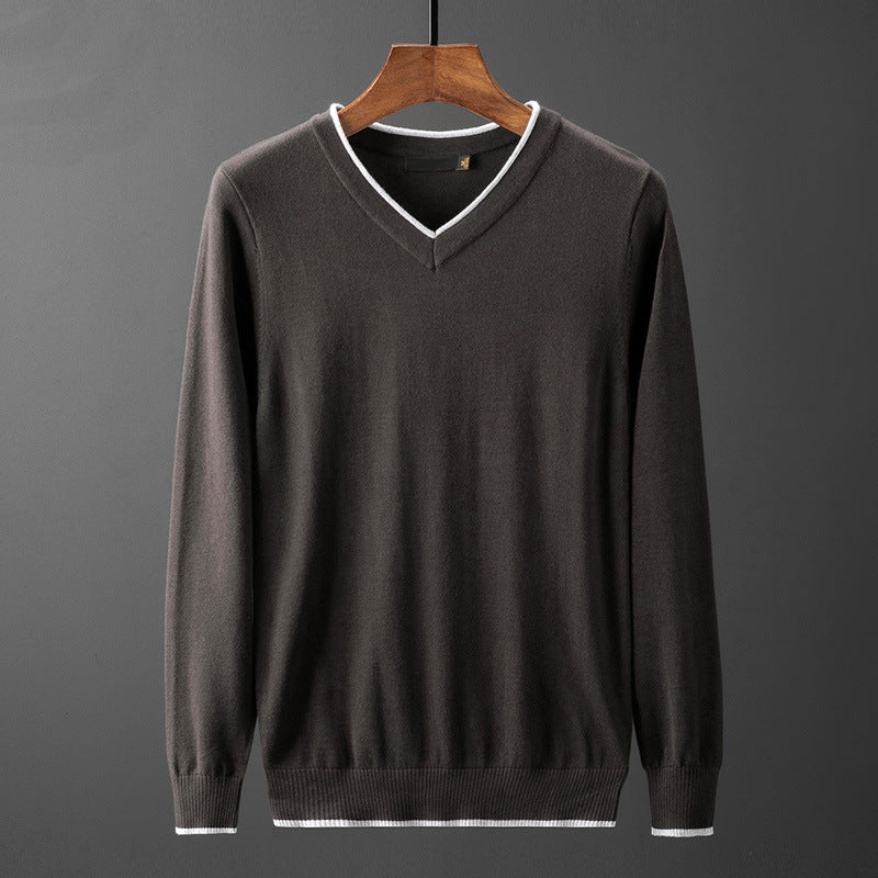 Herren V-Ausschnitt Pullover Echoarchiv