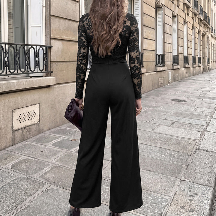 Damen Eleganter Jumpsuit mit Spitze Echo Archiv