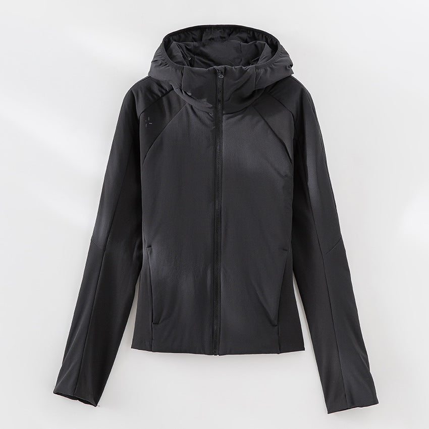 Damen Leichte Softshell-Jacke mit Kapuze, Raglanärmeln und taillierter Passform Echoarchiv
