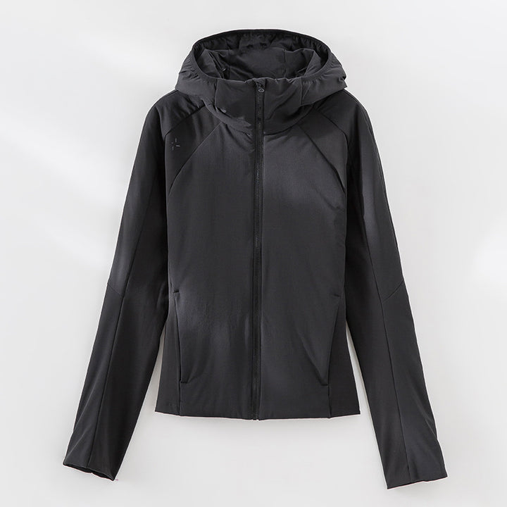 Damen Leichte Softshell-Jacke mit Kapuze, Raglanärmeln und taillierter Passform Echoarchiv