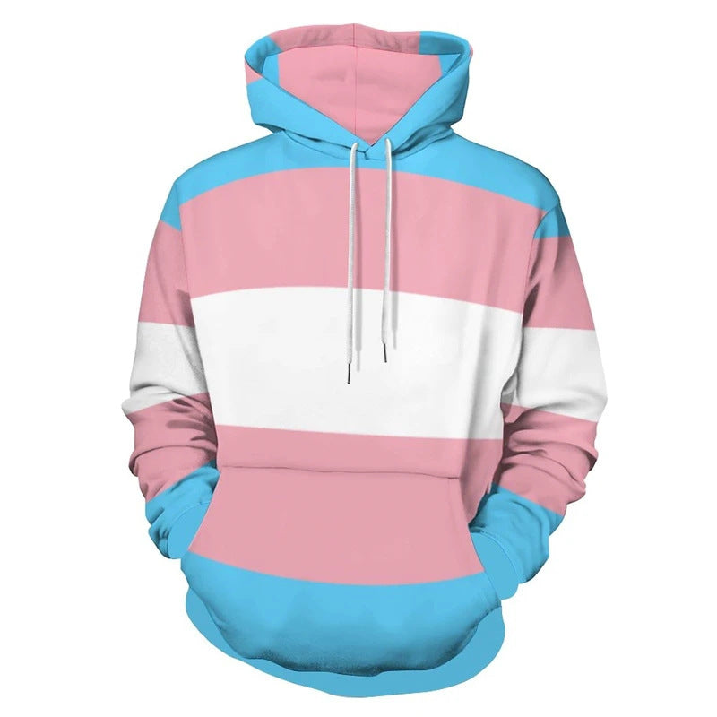 Damen Trendiger Kapuzenpullover mit kreativen Farbverlauf Echoarchiv
