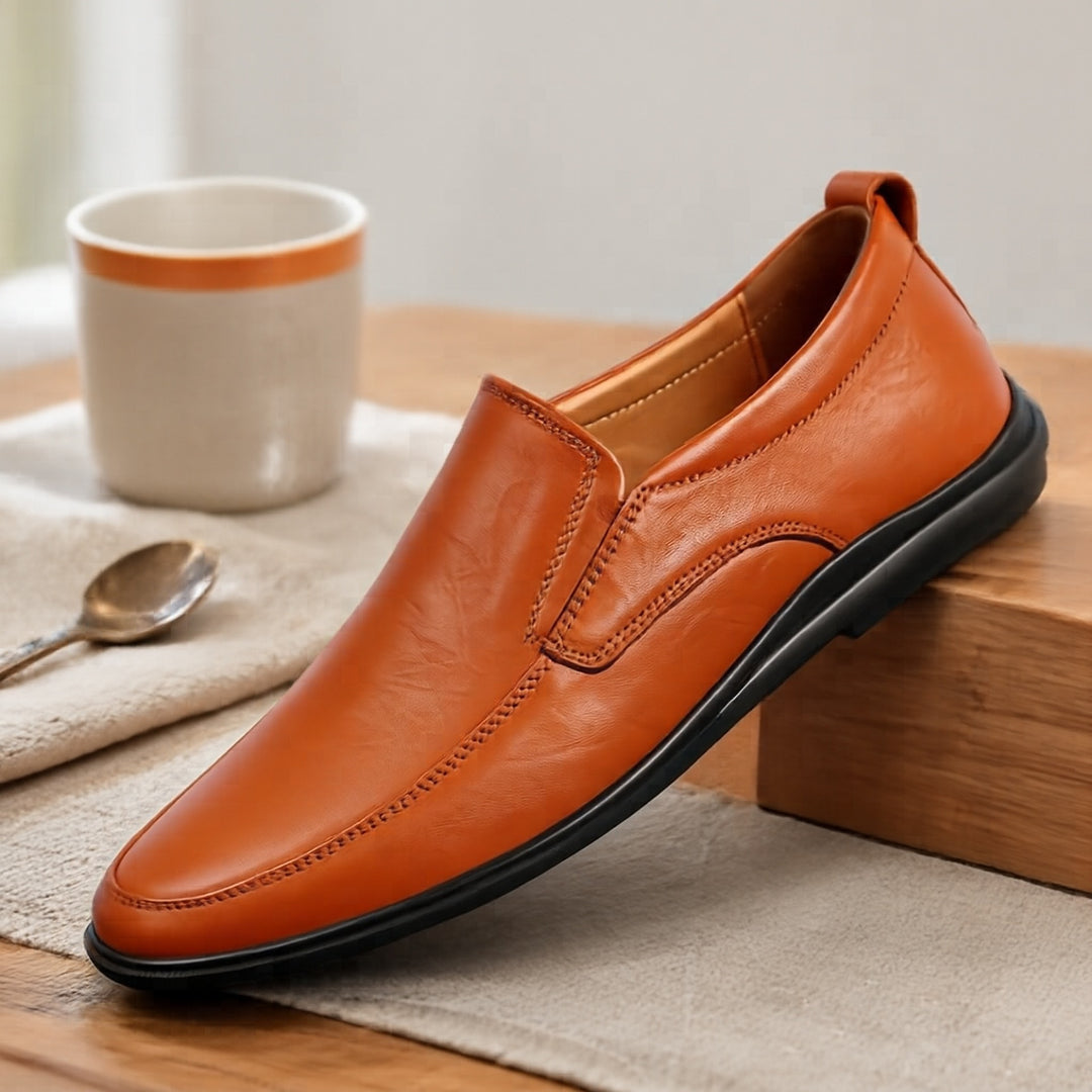 Herren Elegante Slip-On Lederslipper Echoarchiv