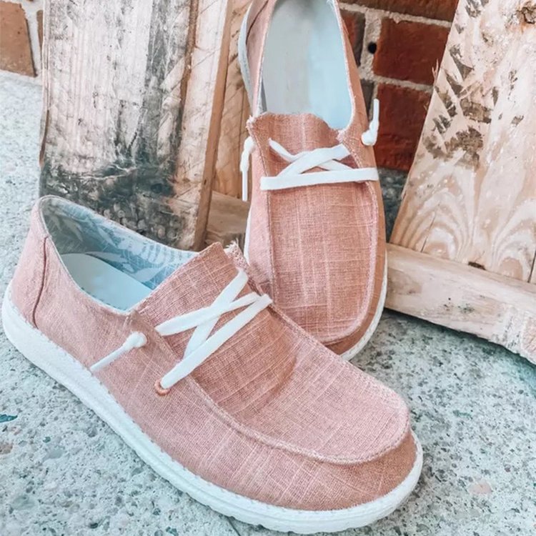 Damen Freizeit-Slip-On Schuhe mit elastischen Schnürdetails und rutschfester Sohle Echoarchiv