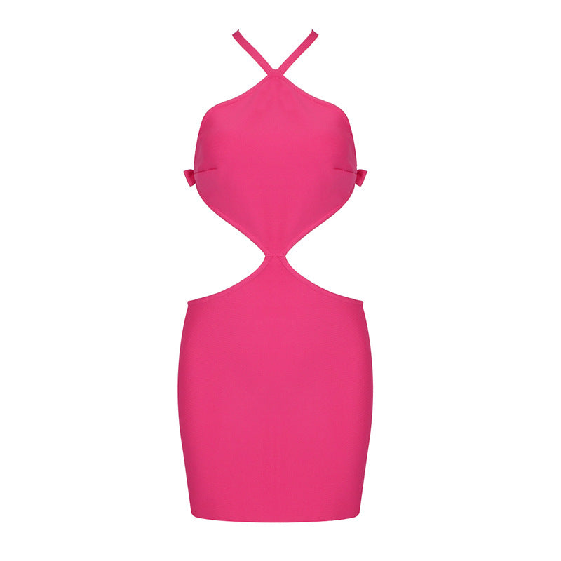 Damen figurbetontes Cut-Out Kleid mit Neckholder Design Echo Archiv