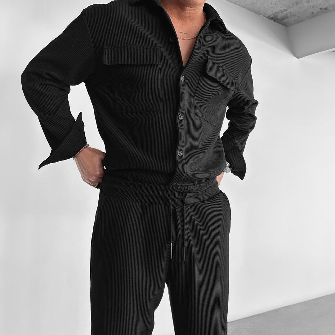 Herren utility Hemdbluse mit doppelten Brusttaschen Echoarchiv