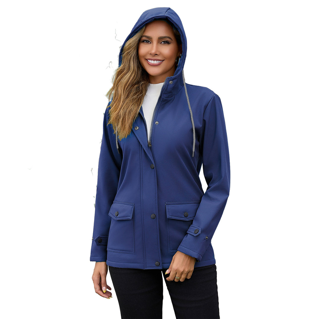 Damen nan wasserabweisender Parka mit Teddyfutter verstellbarer Kapuze und aufgesetzten Taschen Echo Archiv