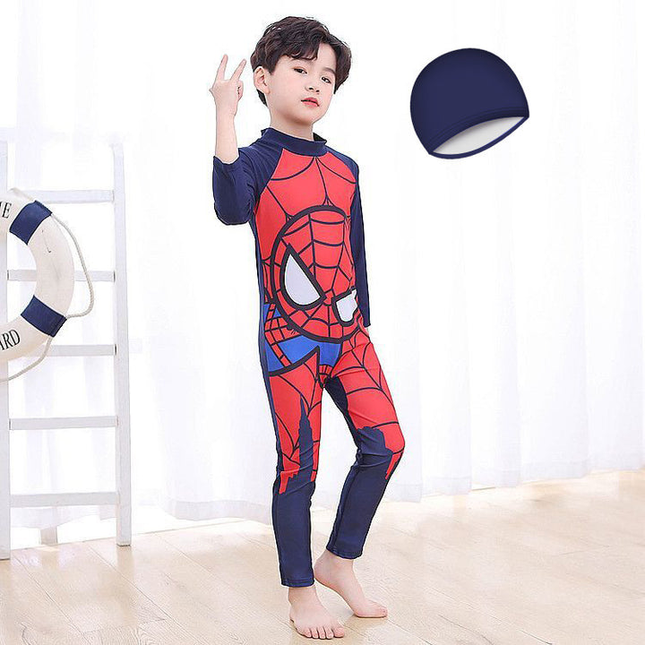 Jungen UV-Schutz Schwimmanzug mit langen Ärmeln und süßem Dinosaurier-Motiv Echo Archiv