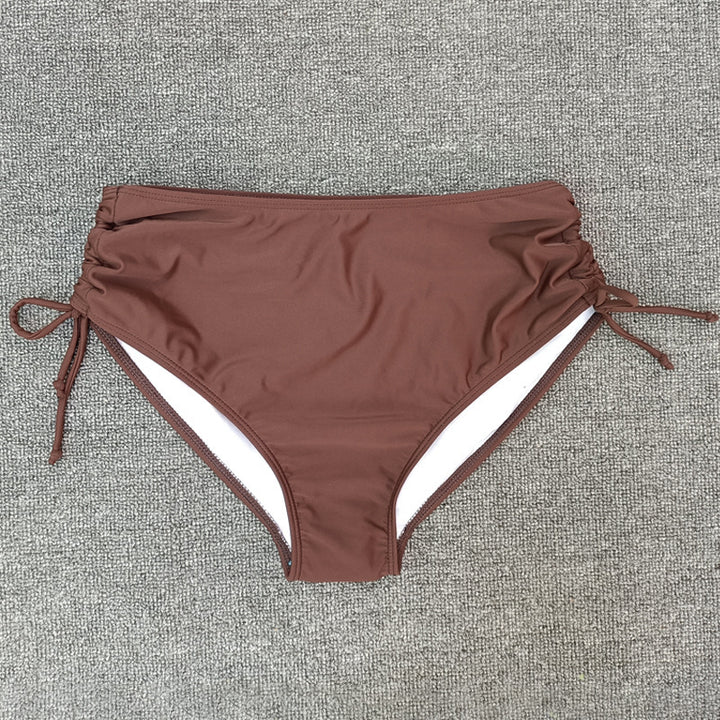 Damen Hochgeschnittene Bikinihose mit Raffung Echo Archiv