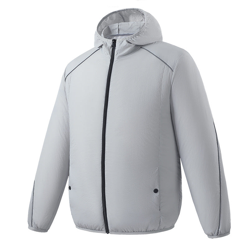 Herren nan leichte wasserdichte Kapuzenjacke winddicht mit reflektierenden Details Echo Archiv