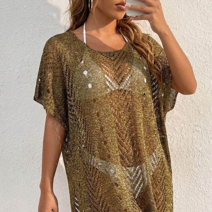 Damen eleganter häkelter Strandüberwurf Echo Archiv