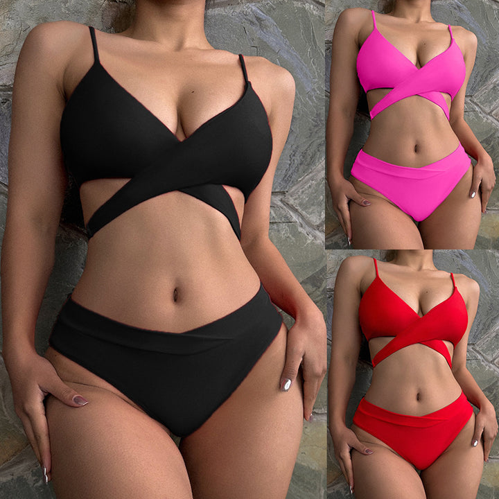 Damen Bikiniset mit innovativem Wickel-Design und verstellbaren Trägern Echo Archiv