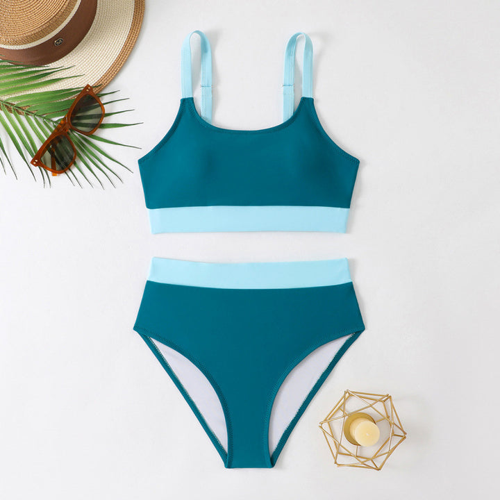Damen Bikini-Set mit hohem Bund und sportlichem Schnitt Echo Archiv