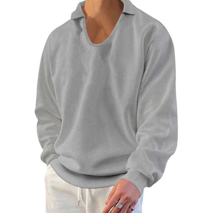 Herren lässiges Langarmshirt Echoarchiv