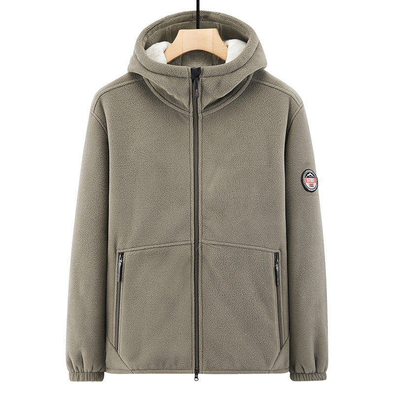 Herren Fleecejacke mit Kapuze Echo Archiv