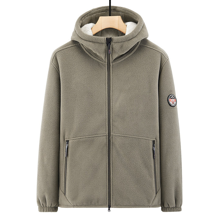 Herren Fleecejacke mit Kapuze Echo Archiv