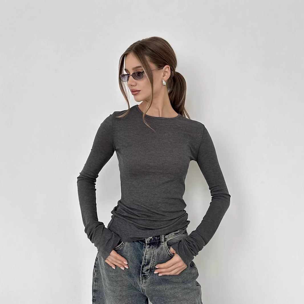 Damen Langarm T-Shirt mit Daumenlöchern Echoarchiv