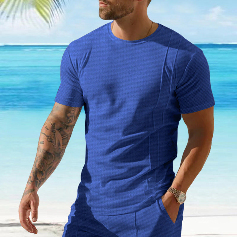 Herren atmungsaktives Sport-T-Shirt mit strukturiertem Design Echoarchiv