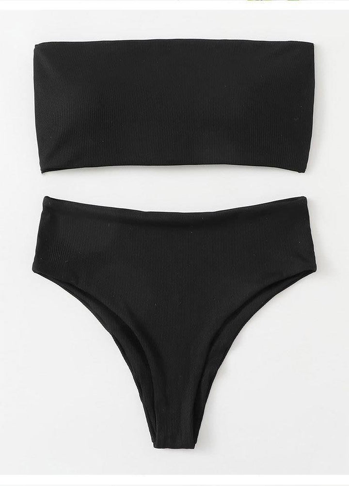Damen Bandeau-Bikini mit verstellbarem Höschen und raffiniertem Design Echo Archiv