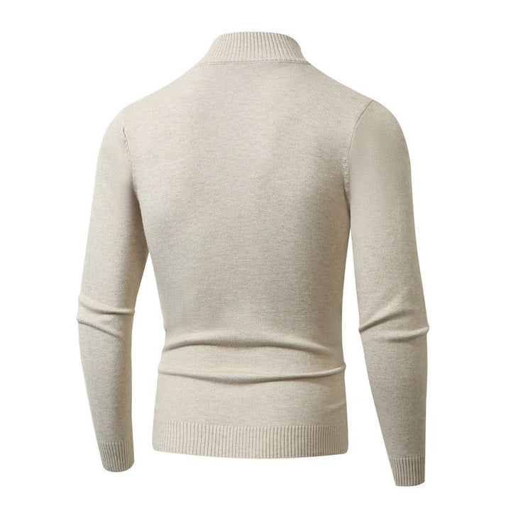 Herren Schmal geschnittener Feinstrick‑V‑Neck-Pullover mit Rippbund und atmungsaktiver Baumwollmischung Echo Archiv