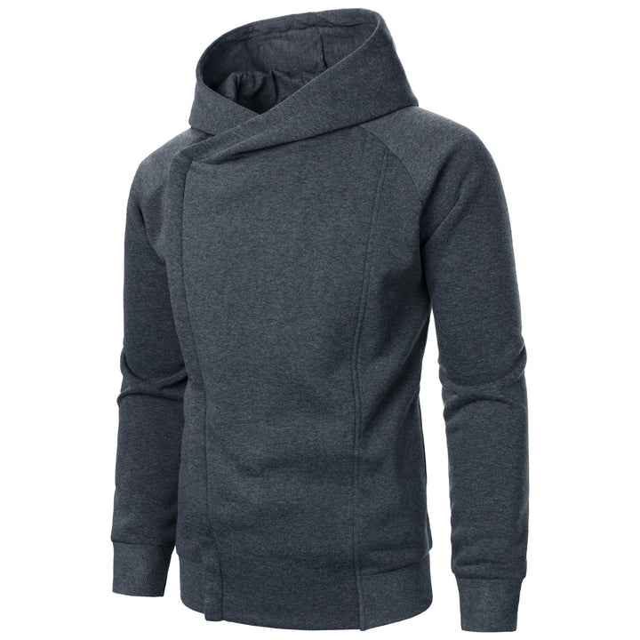 Herren modischer Hoodie mit asymmetrischem Kragen und bequemen Taschen Echoarchiv