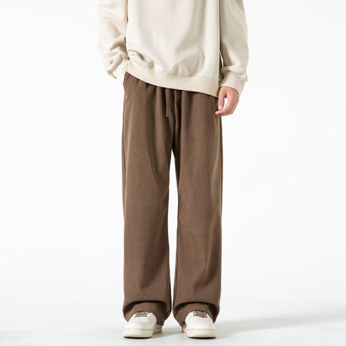 Damen Breit geschnittene Cordhose mit Tunnelzugbund und nachhaltigem Baumwollmix Echo Archiv