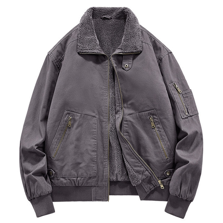 Herren Stilvolle Bomberjacke mit Fleecefutter Echo Archiv