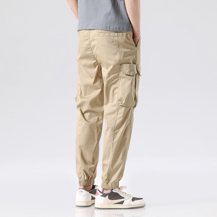 Herren Leichte Utility-Cargohose im Joggerstil mit integriertem Gürtelband und Reißverschlusstaschen Echo Archiv