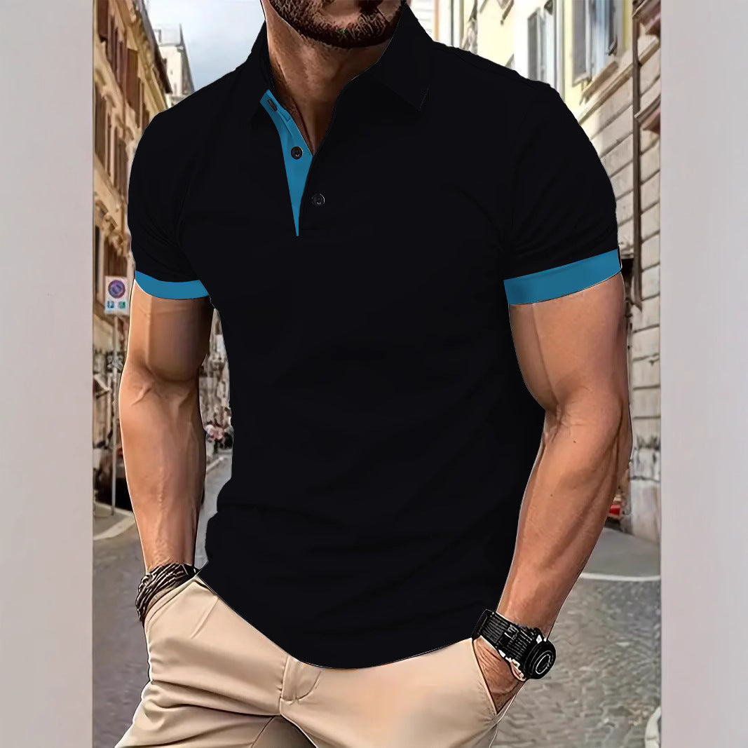 Herren Poloshirt mit modischem Kontrastdetail Echoarchiv