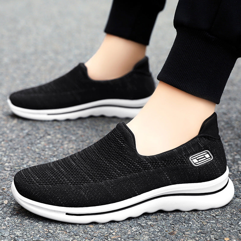 Damen nan Strick-Slip-On Komfortsneaker mit herausnehmbarem Memory-Fußbett und stoßdämpfender EVA-Zwischensohle Echo Archiv