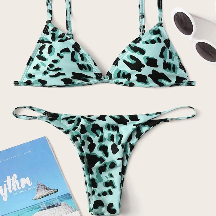 Damen Triangel-Bikini mit aufregendem Leoparden-Design Echo Archiv
