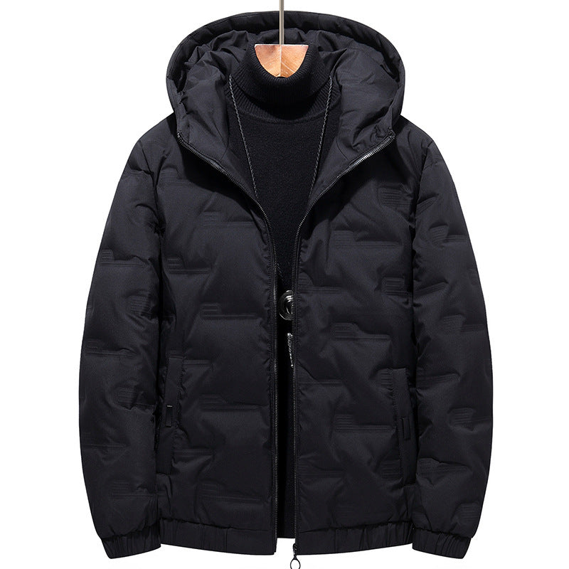 Herren Modische Steppjacke mit Kapuze Echo Archiv