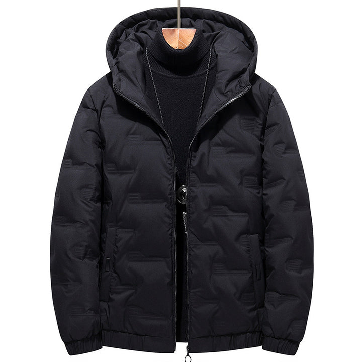Herren Modische Steppjacke mit Kapuze Echo Archiv