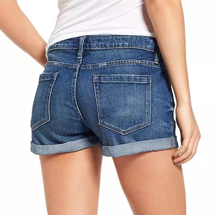 Damen Destroyed Denim-Shorts im lässigen Freizeitstil Echo Archiv