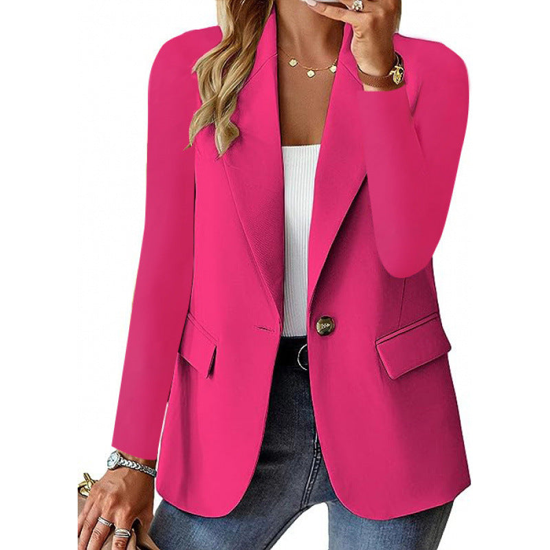 Damen Moderner Tailored Blazer mit elegante Knopfdetails Echoarchiv