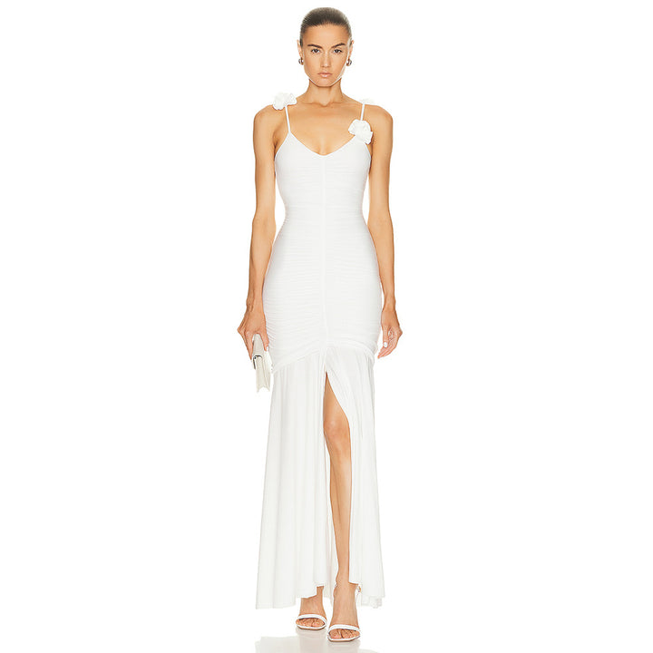 Damen Wickelkleid mit raffinierten Falten und verspielt Blumendetails Echo Archiv