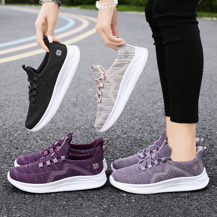 Damen nan sportliche Strick-Sneaker mit nahtlosem Sockenschaft und reaktiver EVA-Zwischensohle Echo Archiv
