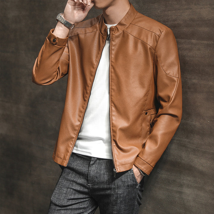 Herren Stylische Lederjacke Echo Archiv