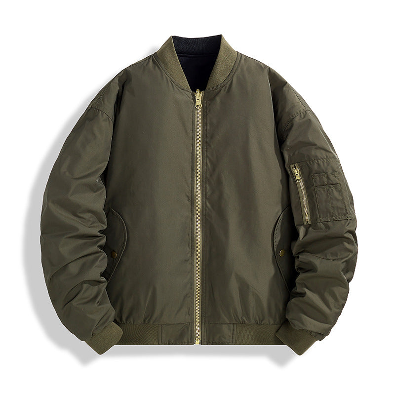 Herren Modische Bomberjacke mit Stehkragen Echo Archiv