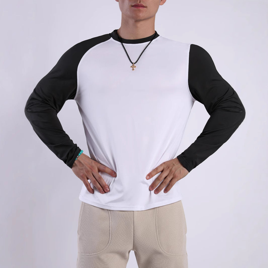 Herren Sport-Langarmshirt mit atmungsaktiven Einsätzen und feuchtigkeitsregulierendem Material Echoarchiv