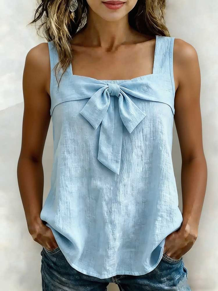 Damen Elegantes Top mit Schleifendetail Echo Archiv