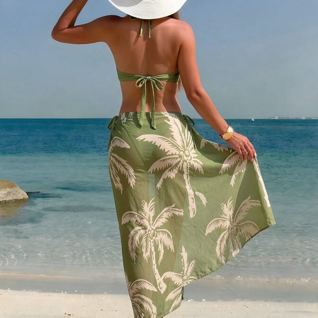 Damen Strand-Outfit mit dekorativer Bindung Echo Archiv