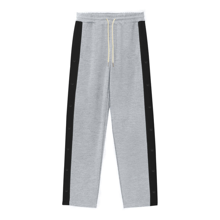 Herren Sportliche Relaxed-Fit Jogginghose mit Druckknopf-Details Echoarchiv