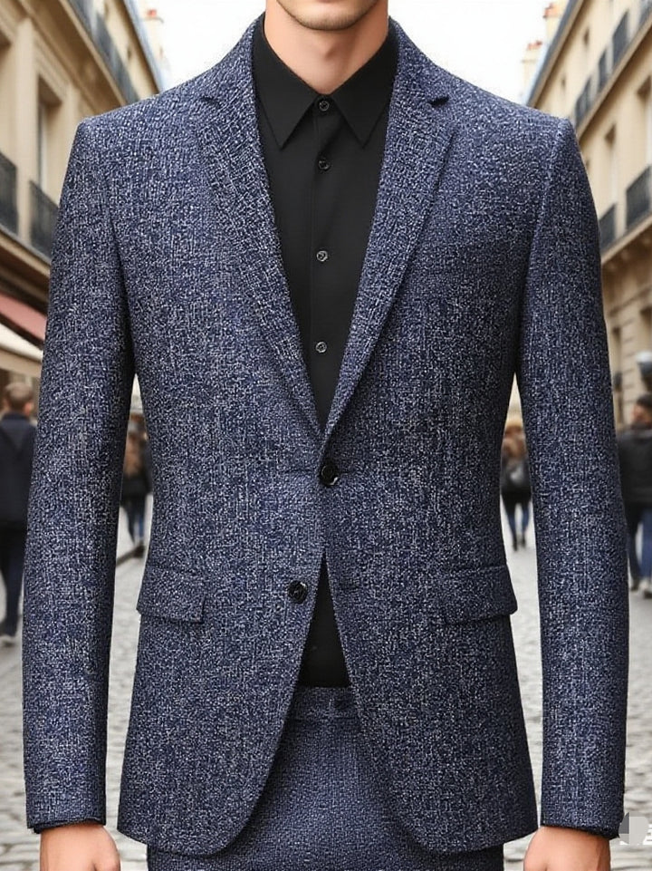 Herren strukturiertes Blazer Outfit Echoarchiv