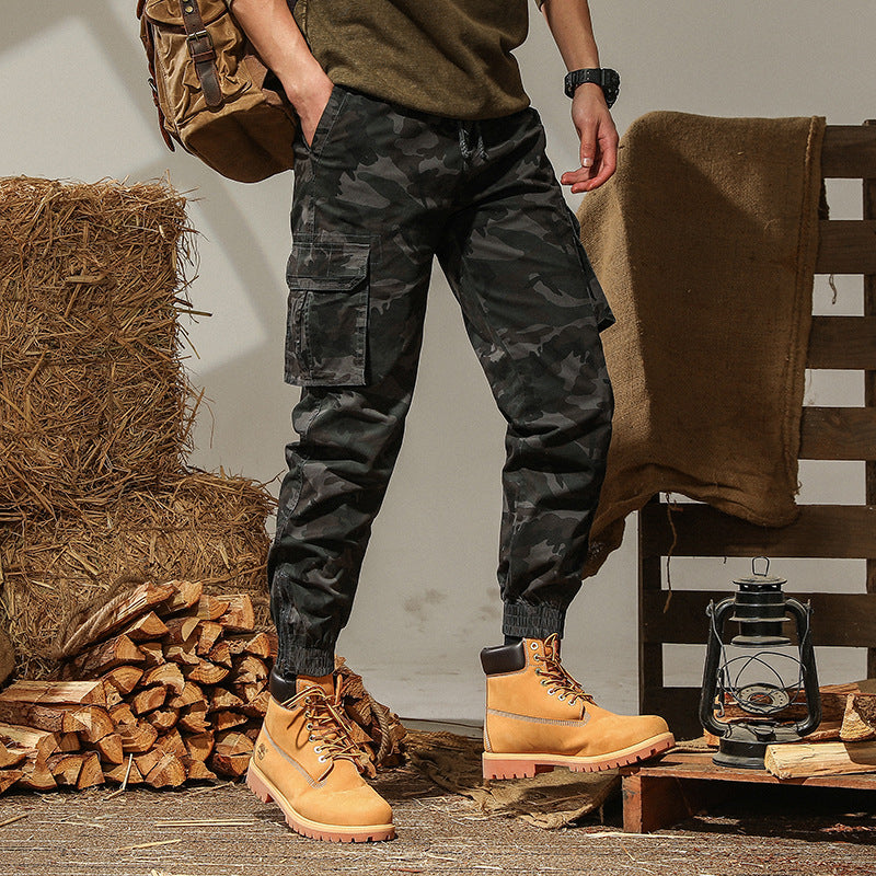 Herren cargo Jogginghose mit praktischen Taschen und elastischem Bund Echoarchiv