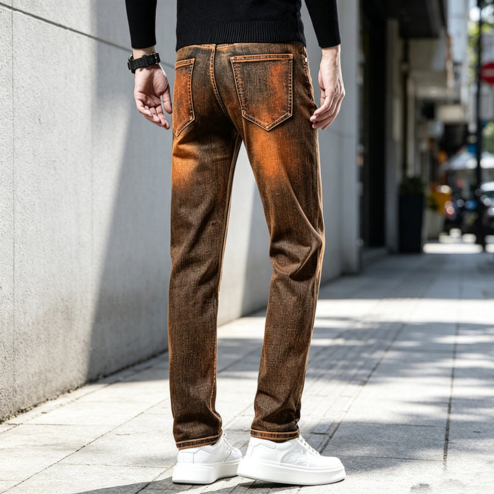 Herren Slim-Fit Jeans mit modischem Used-Look Echoarchiv